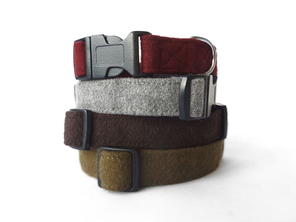 Wool Collar Lead - Brown